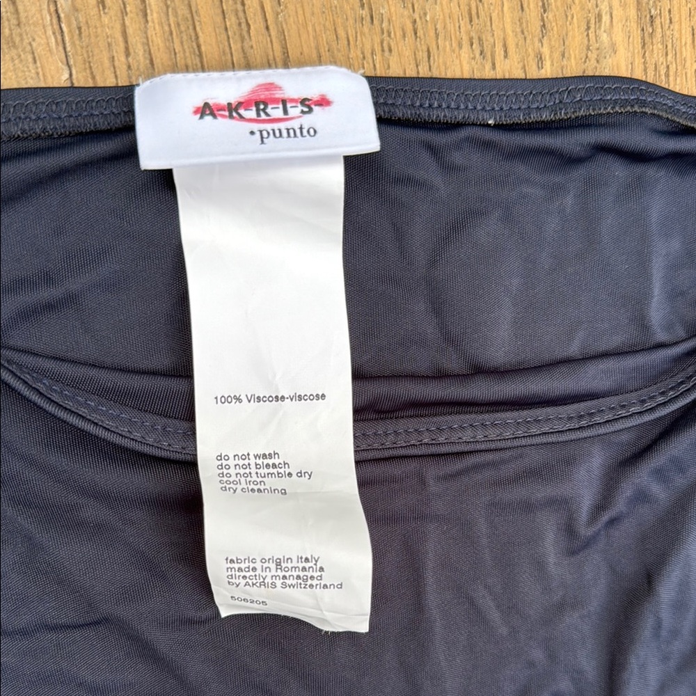 Akris Punto Charcoal Viscose Top